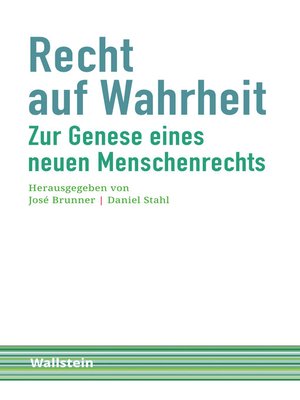 cover image of Recht auf Wahrheit